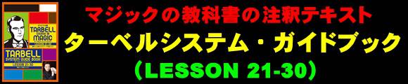 �^�[�x���V�X�e���E�K�C�h�u�b�N (LESSON 21-30)